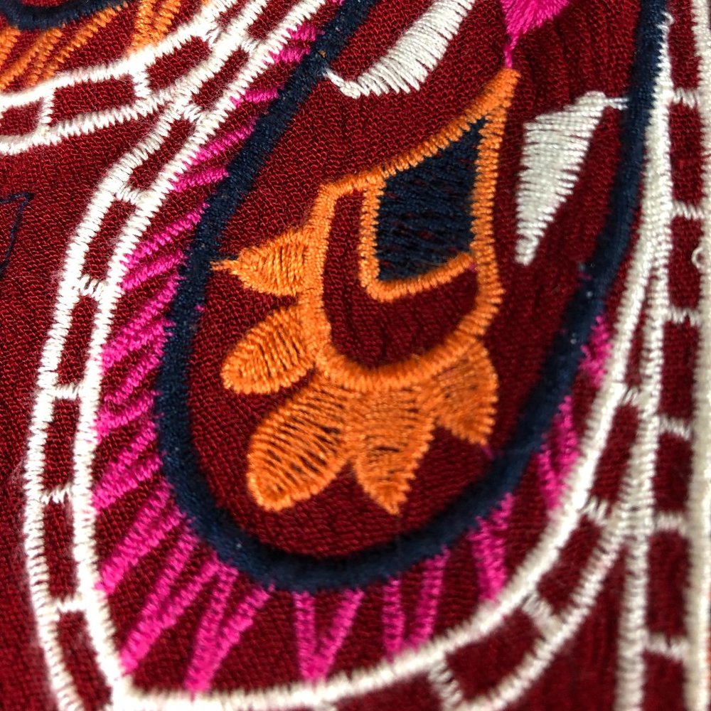 Flying Tomato Red Boho Long-Sleeve Mini Dress - Picture 6 of 8